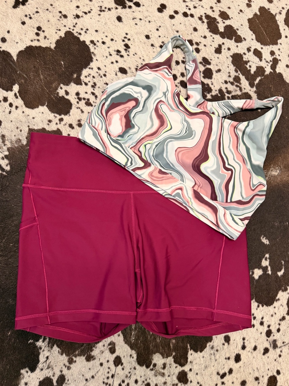 Athleta Short & Sports Bra Set